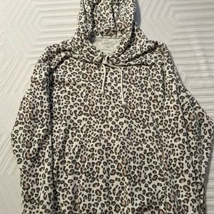 American Eagle Outfitters Cream and Brown Jacket